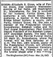 Dixon, Elizabeth S